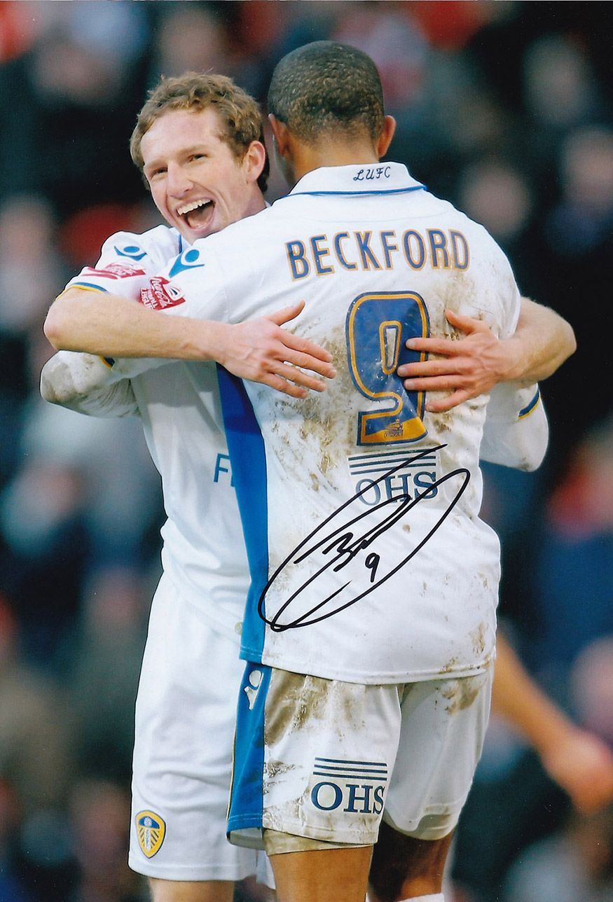 Lot 167: Autographed JERMAINE BECKFORD 12 x 8 photo :...
