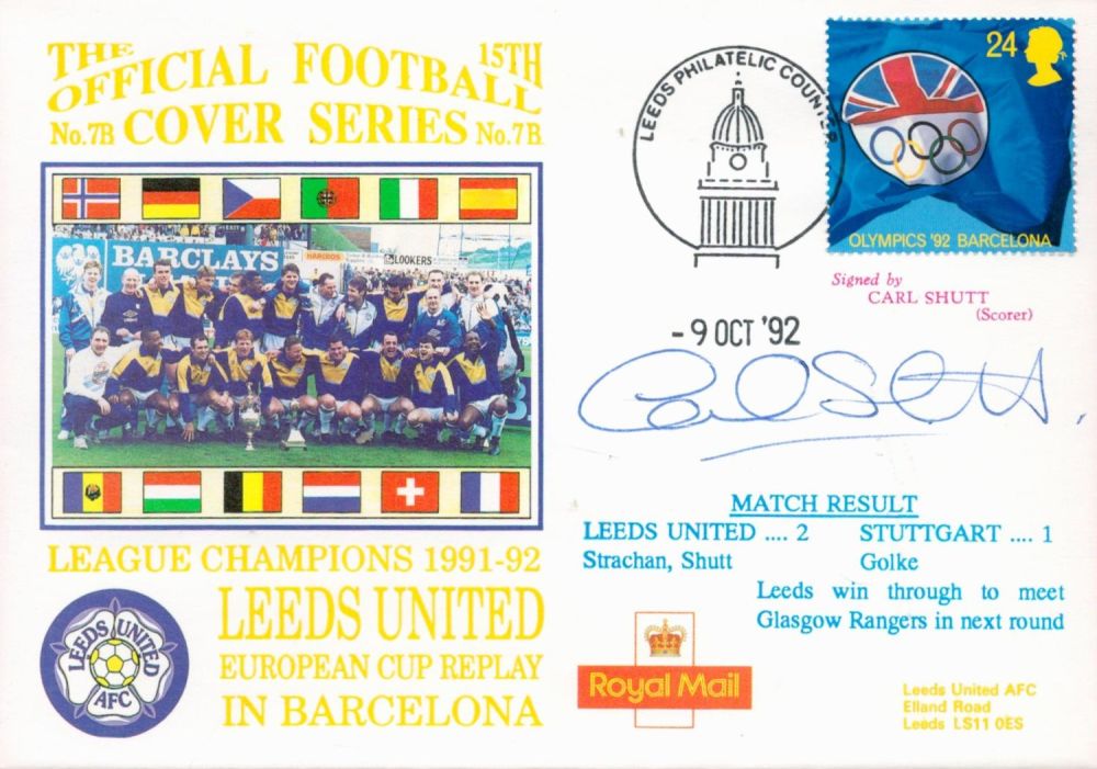 Lot 729: Leeds United V Stuttgart 1992 Dawn Football First...