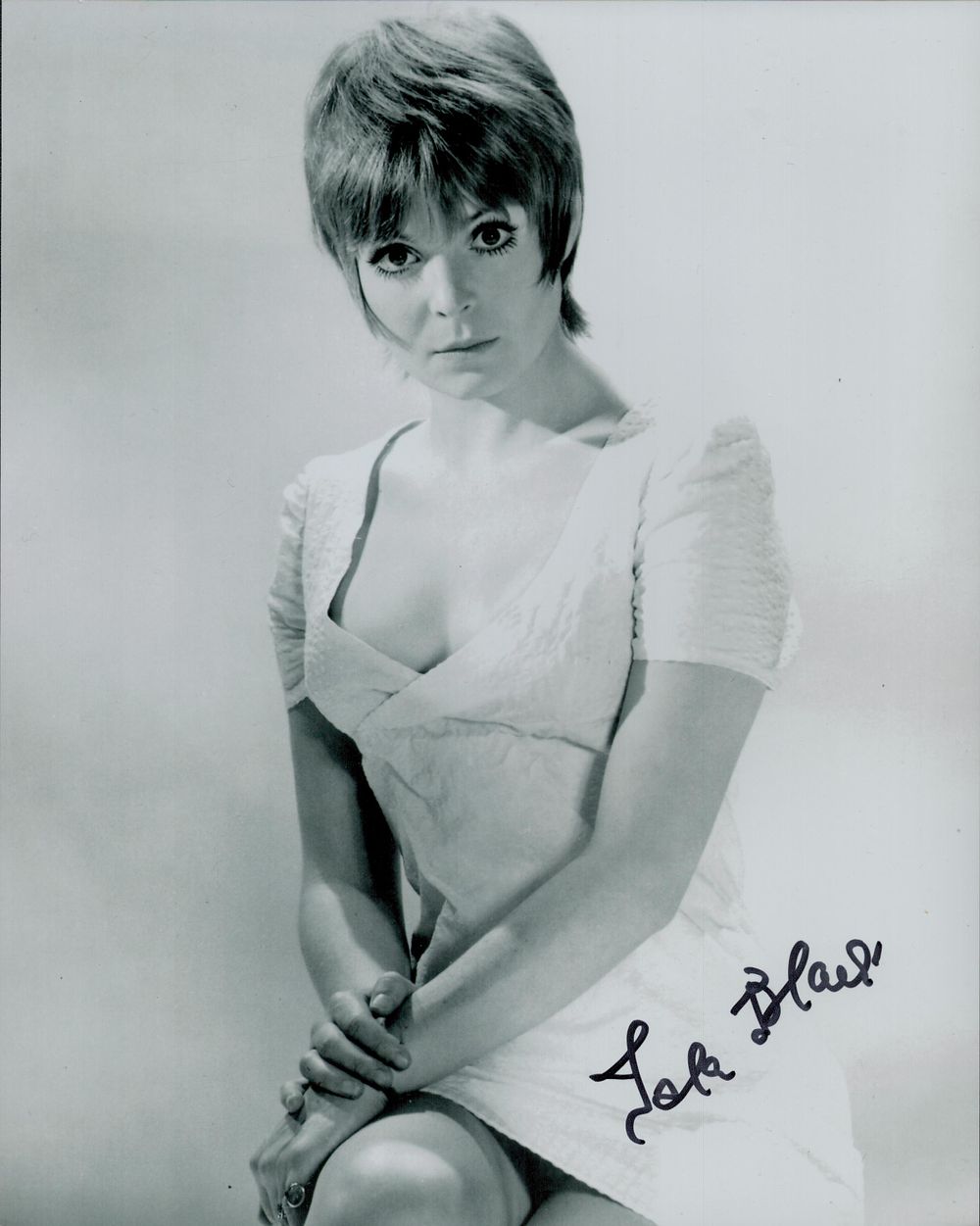 Lot 189: Isla Blair signed 10 x 8 inch black...