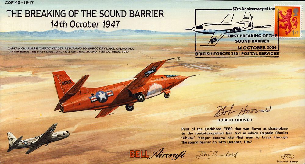 Lot 222: COF42c Breaking of the Sound Barrier Bob Hoover...