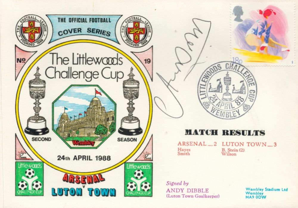 Lot 736: Arsenal V Luton Town 1988 Dawn Football First...