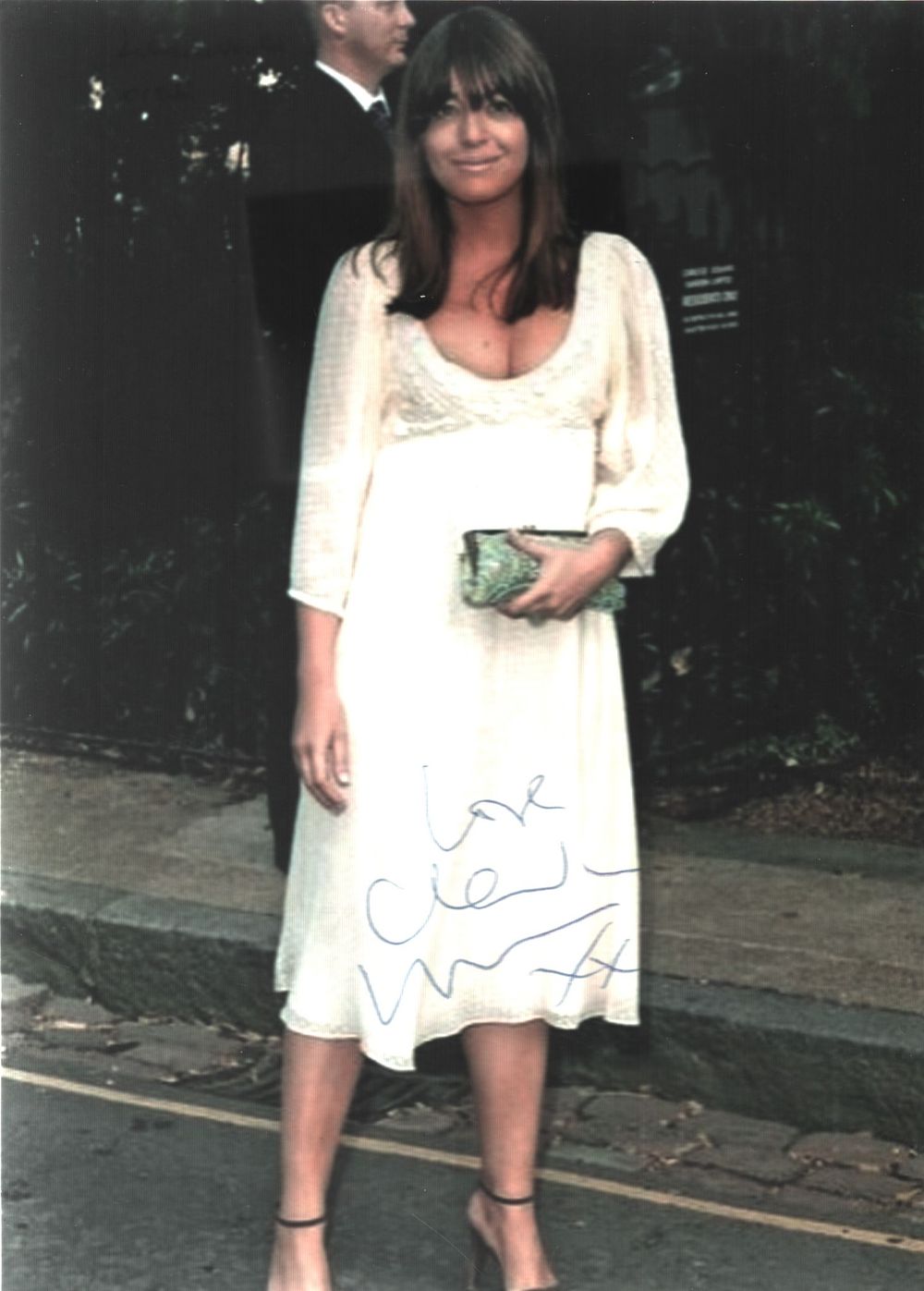 Lot 250: Claudia Winkleman signed 7x5inch colour photo. Young image....