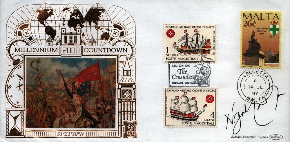 Lot 276: Nigel Lawson signed Millennium Countdown FDC. Good condition....