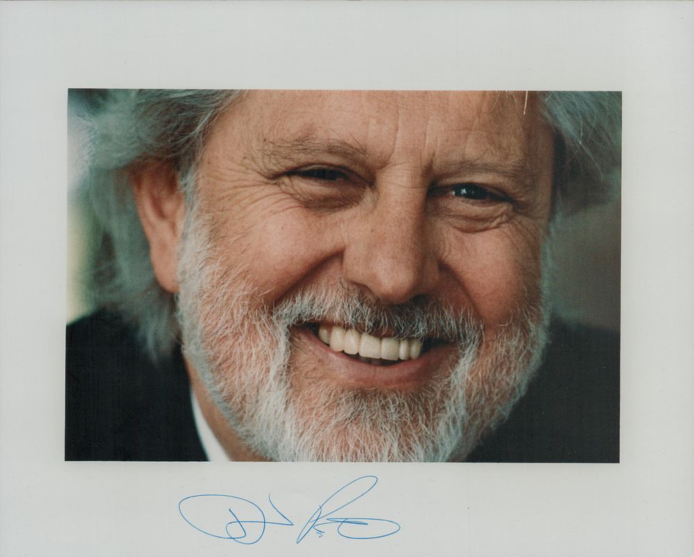 Lot 300: David Puttnam signed 10x8inch colour photo. Good condition....