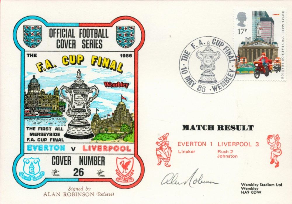 Lot 742: Everton V Liverpool 1986 Dawn Football First Day...