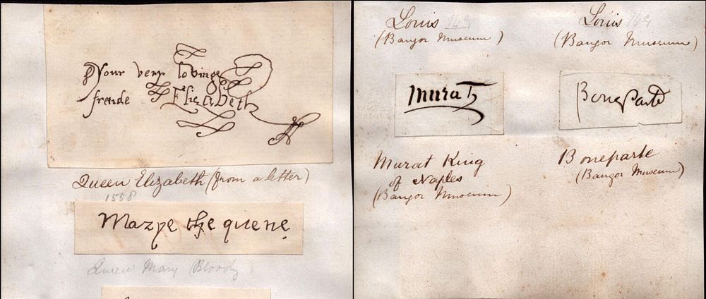Lot 350: Elizabeth I, Mary II, Louis and Bonaparte clipped...