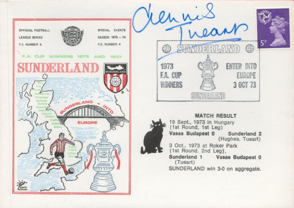Lot 748: Sunderland V Vasas 1973 Dawn Football First Day...