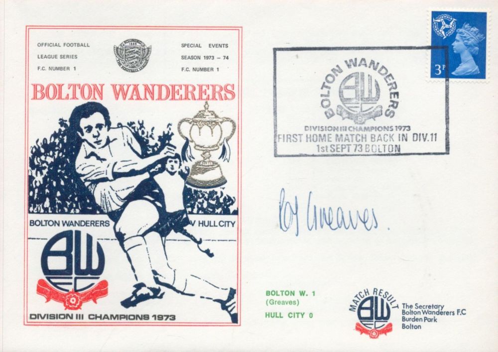 Lot 750: Bolton Wanderers V Hull City 1973 Dawn Football...