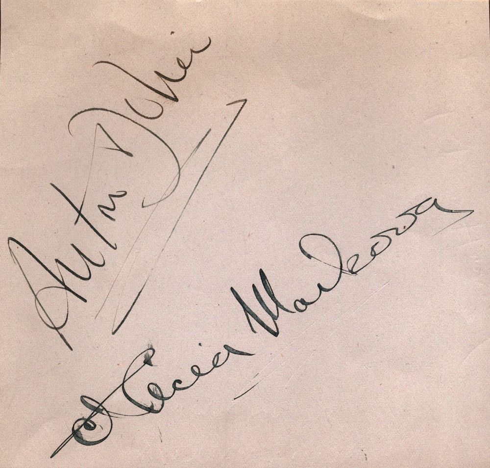 Lot 388: Anton Dolin and Alicia Markova signed album page...