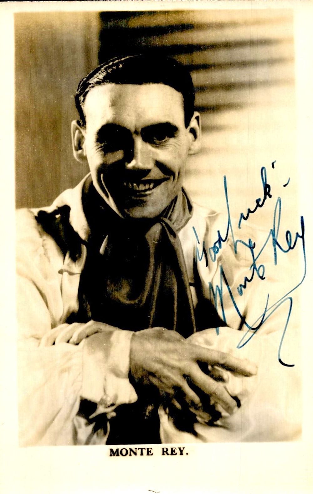 Lot 417: Monte Rey signed 5.5x3.5 inch vintage black &...