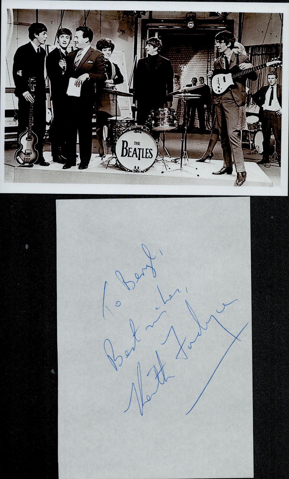 Lot 430: Keith Fordyce signed signature piece 6x4 inch includes...