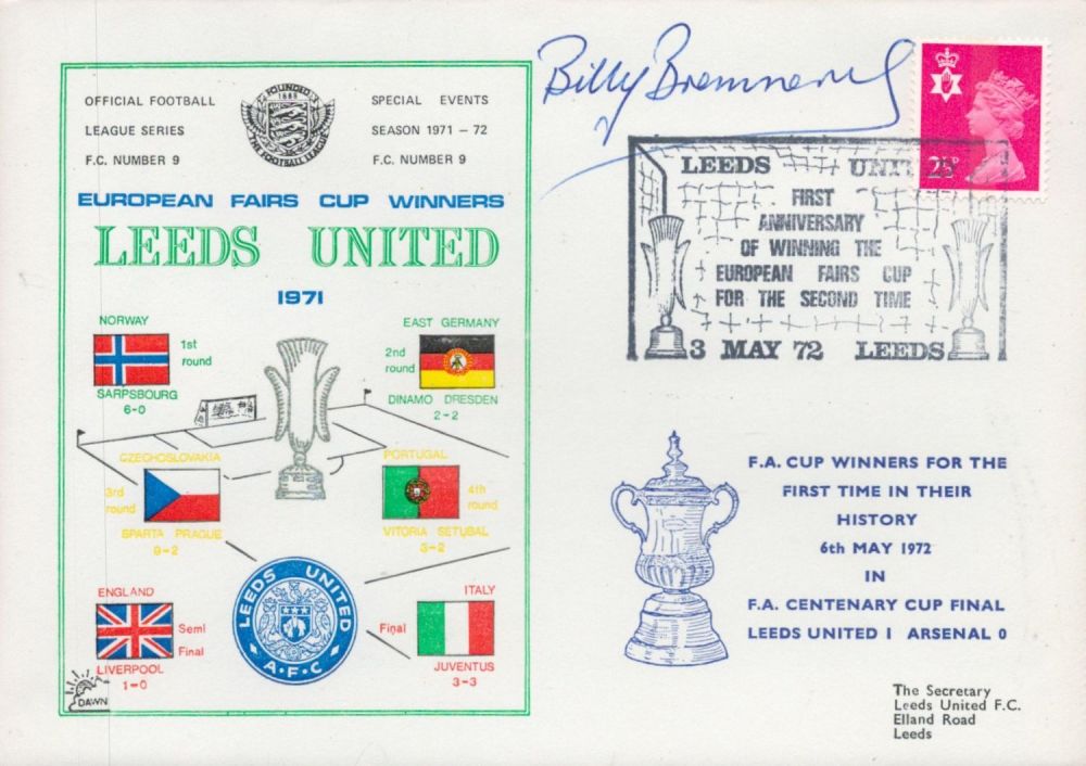 Lot 755: Leeds United V Arsenal 1972 Dawn Football First...