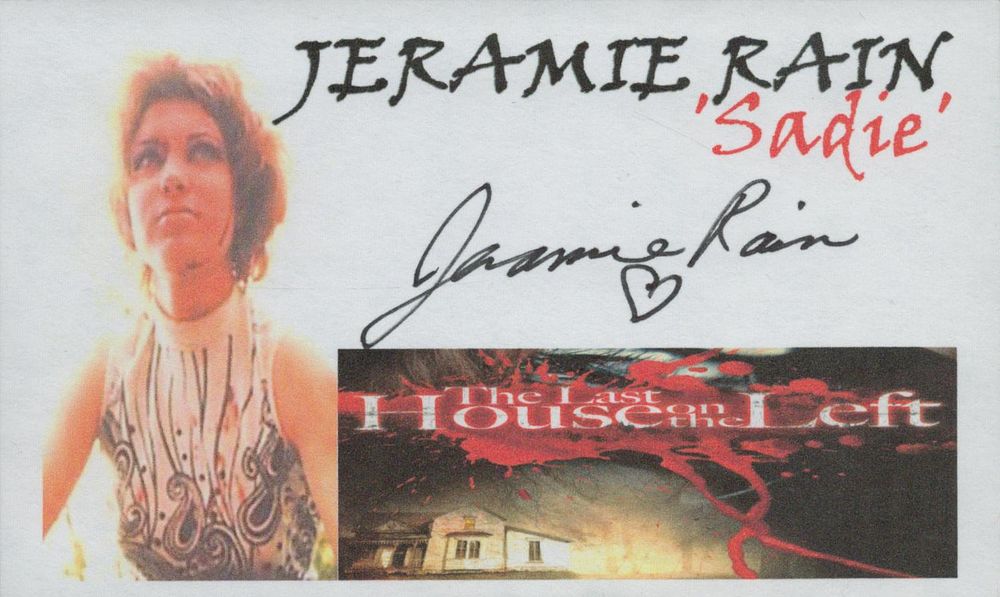 Lot 454: Jeramie Rain signed 5x3 inch promo colour pictured....