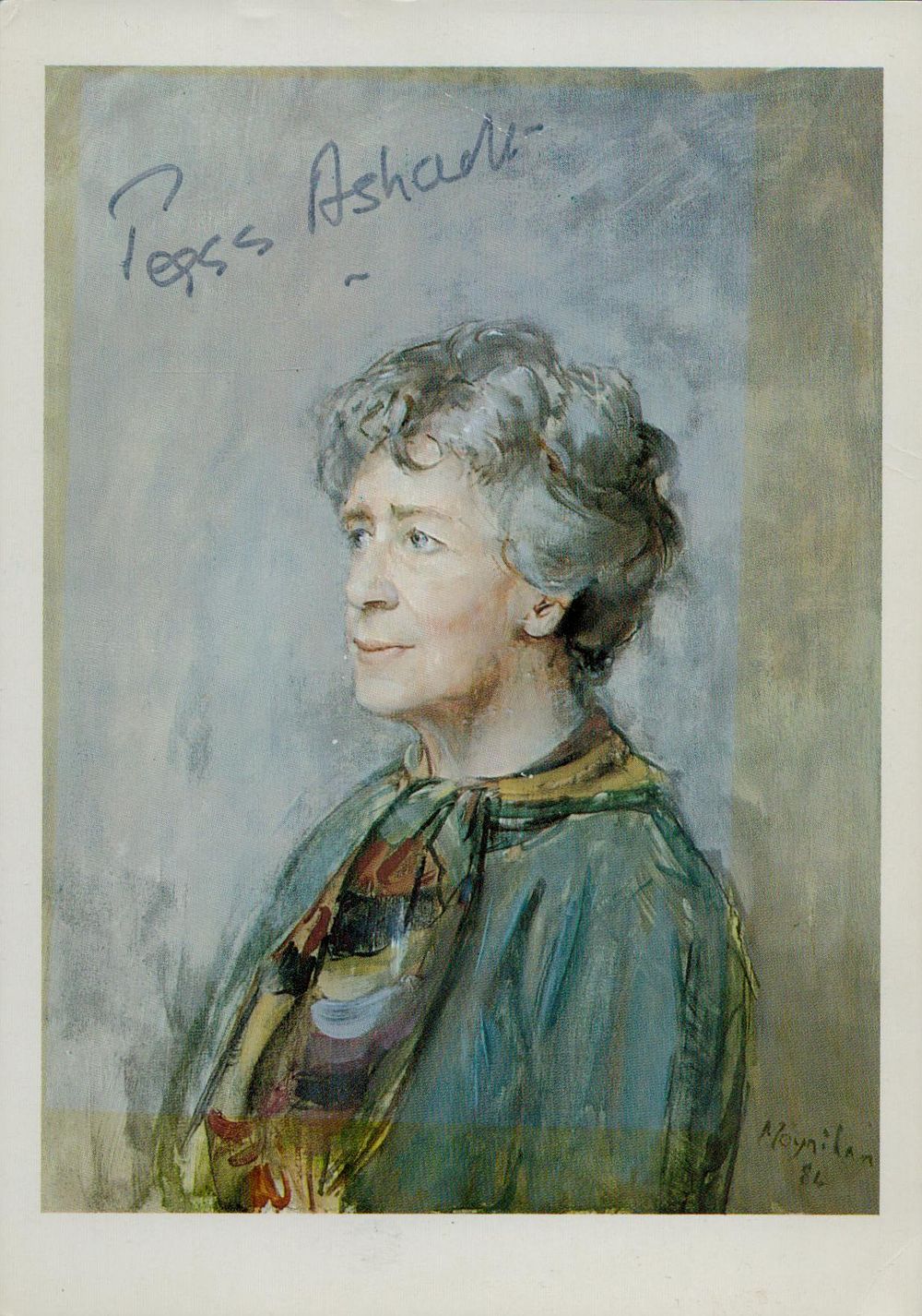 Lot 477: Dame Peggy Ashcroft signed 6x4 inch colour print....