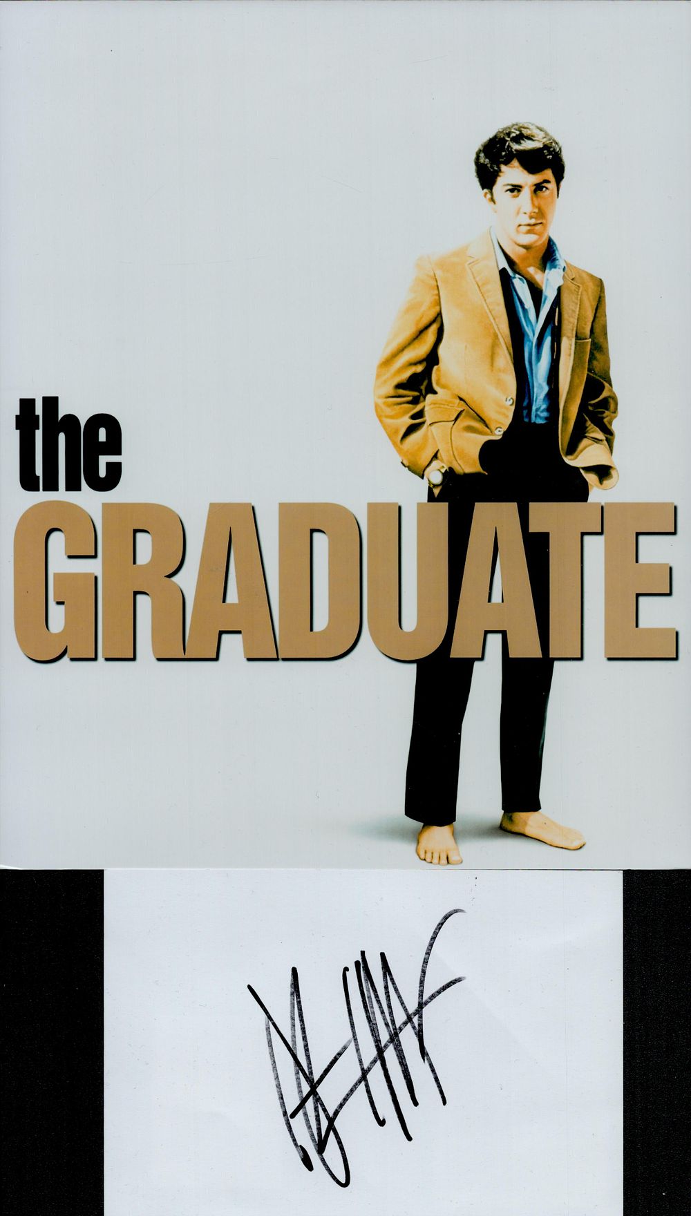 Lot 496: Dustin Hoffman signed 6x4 inch signature piece includes...