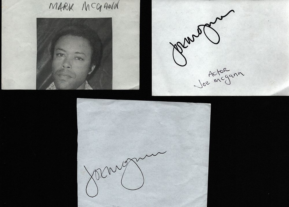 Lot 504: Joe and Mark Mcgann signed album pages. Good...