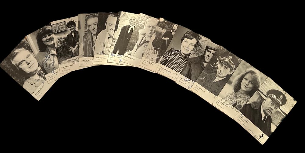 Lot 509: Take the High Road signed 6x4inch photo collection....
