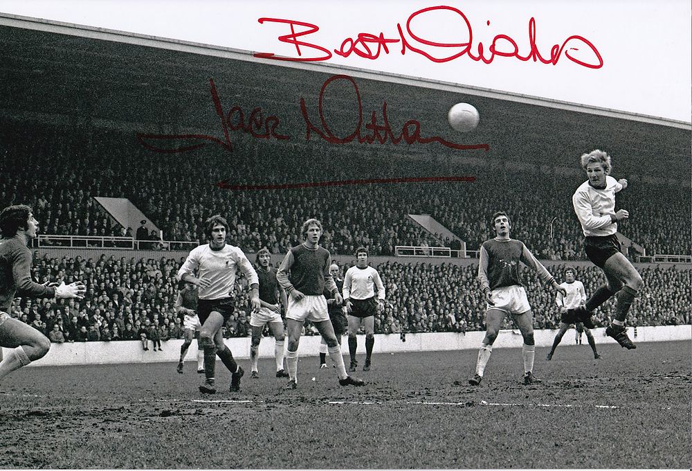 Lot 523: Autographed JACK WHITHAM 12 x 8 photo :...