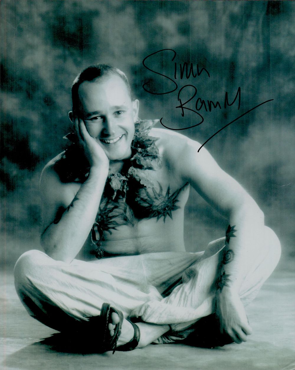 Lot 545: Simon Bamford signed 10x8 inch black & white...