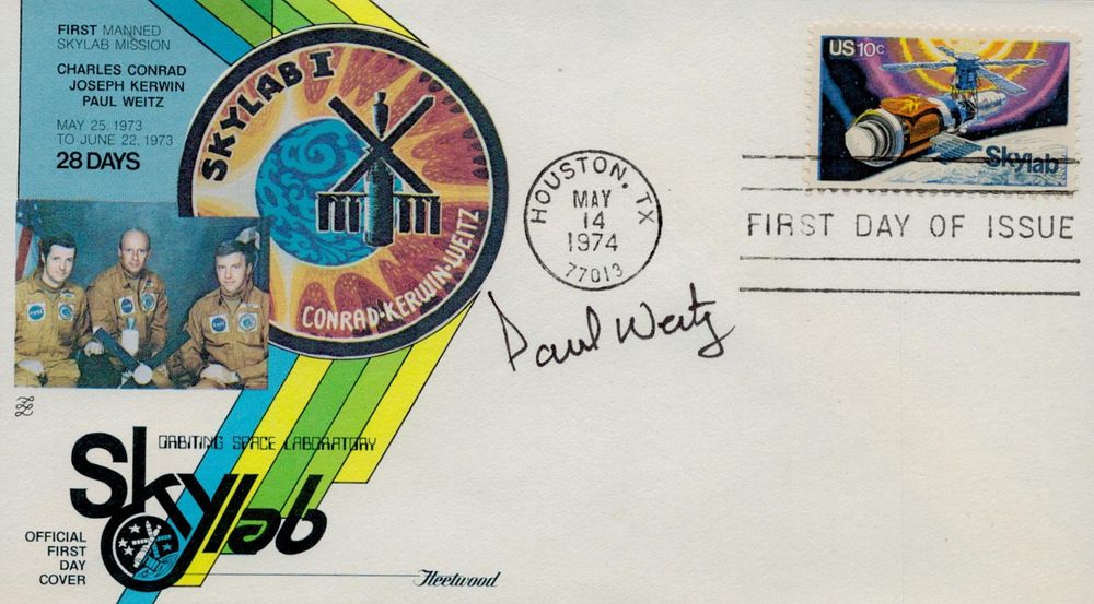 Lot 552: FDC Paul Weitz signed single stamp plus postmarked...