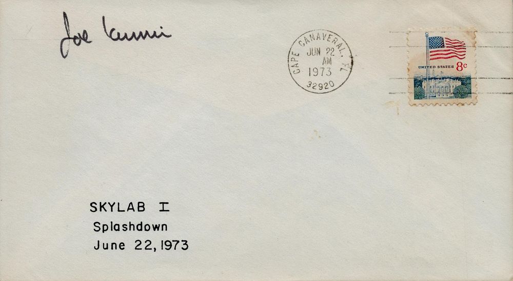 Lot 554: FDC Joe Kerwin signed single stamp plus postmarked...