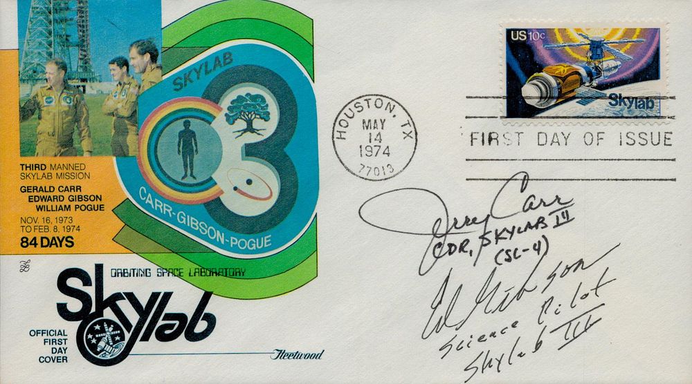 Lot 557: FDC Multi signed Jerry Carr & Edward Gibson...
