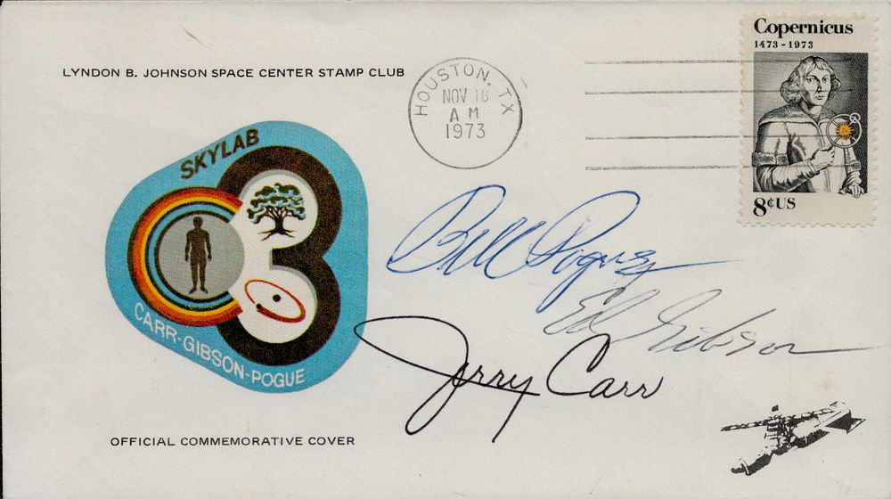 Lot 559: FDC Multi signed Bill Pogue, Ed Gibson &...
