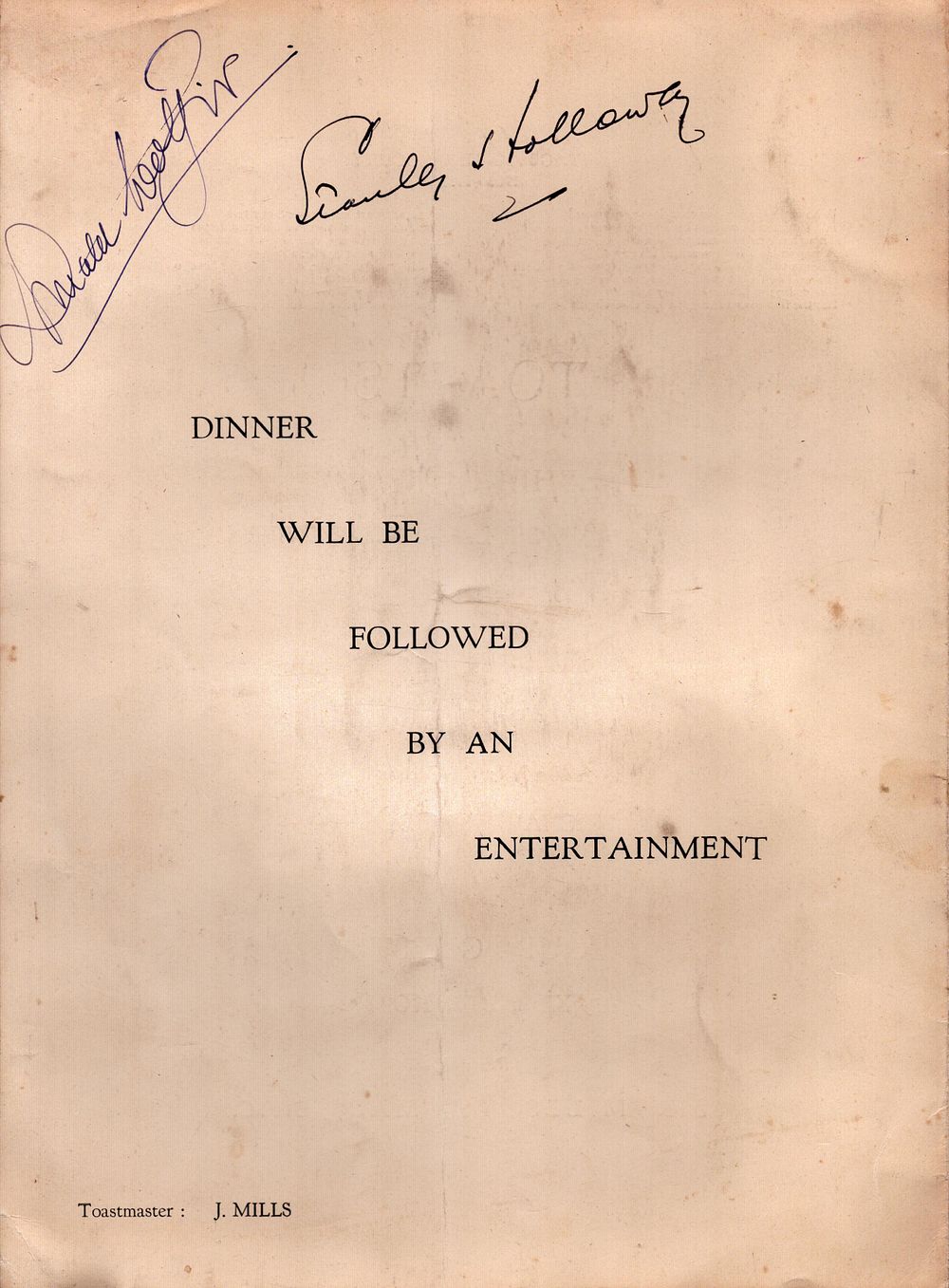 Lot 564: Stanley Holloway and one other signed Stage Golfing...