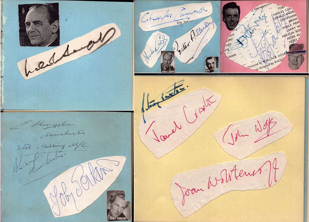 Lot 575: Autograph book full of Entertainment signatures including Toby...