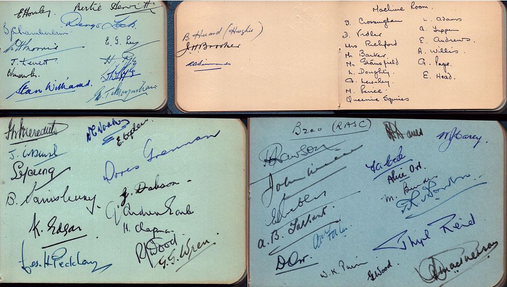Lot 576: Autograph book full of Entertainment and Sport signatures....