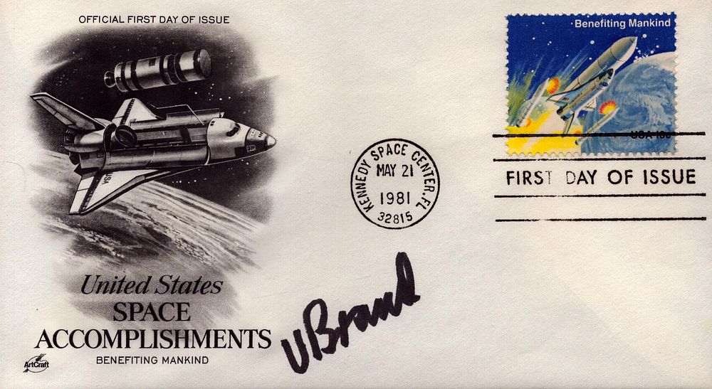 Lot 601: Major Vance D Brand signed Unites States Space...
