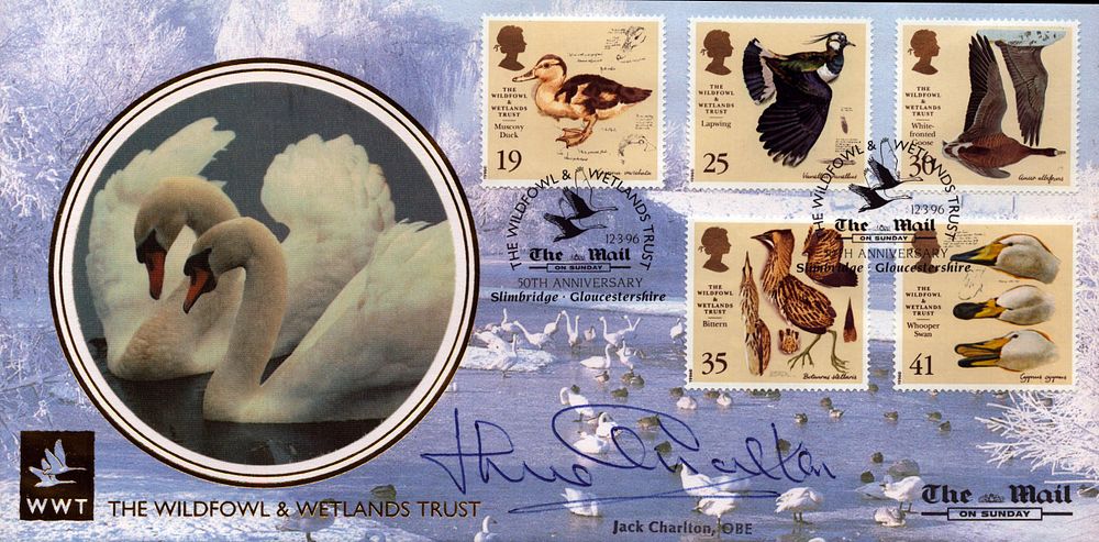 Lot 611: Jack Charlton signed WWT The Wildfowl and Wetlands...