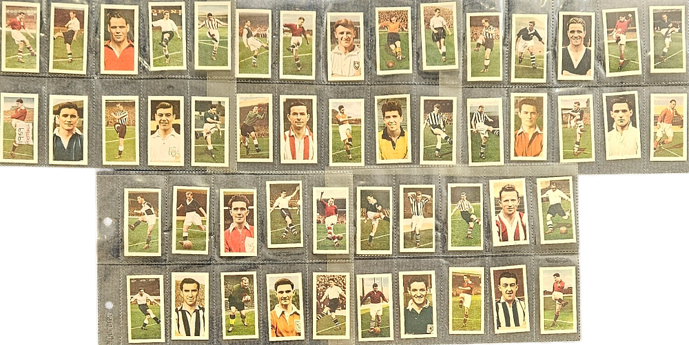 Lot 648: Footballers Cigarette Cards 1-50 collection complete set issue...