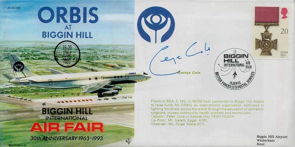 Lot 655: George Cole signed Orbis at Biggin Hill International...