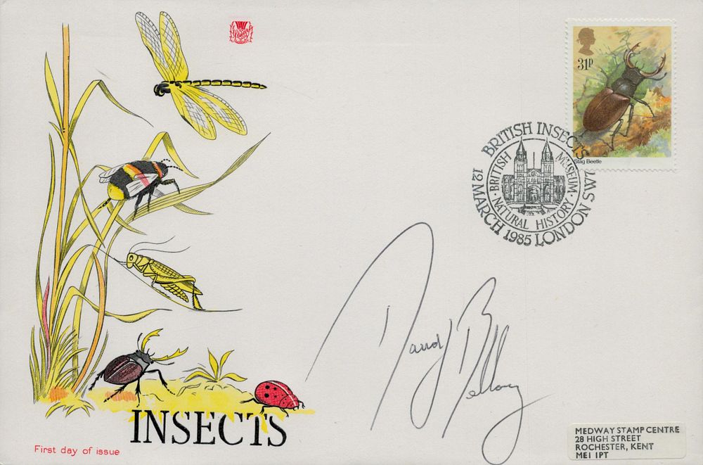 Lot 662: David Bellamy signed Insects FDC PM British Insects...
