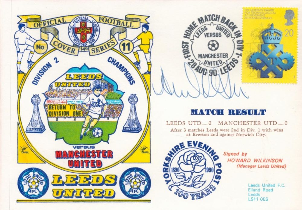 Lot 778: Leeds United V Manchester United 1990 Dawn Football...