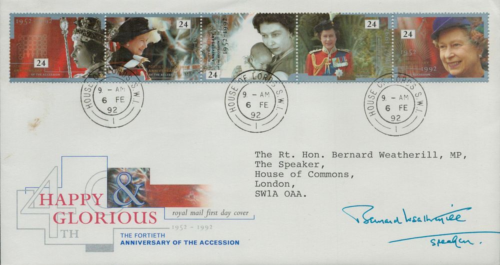 Lot 671: Rt Hon Bernard Weatherill MP signed The Fortieth...
