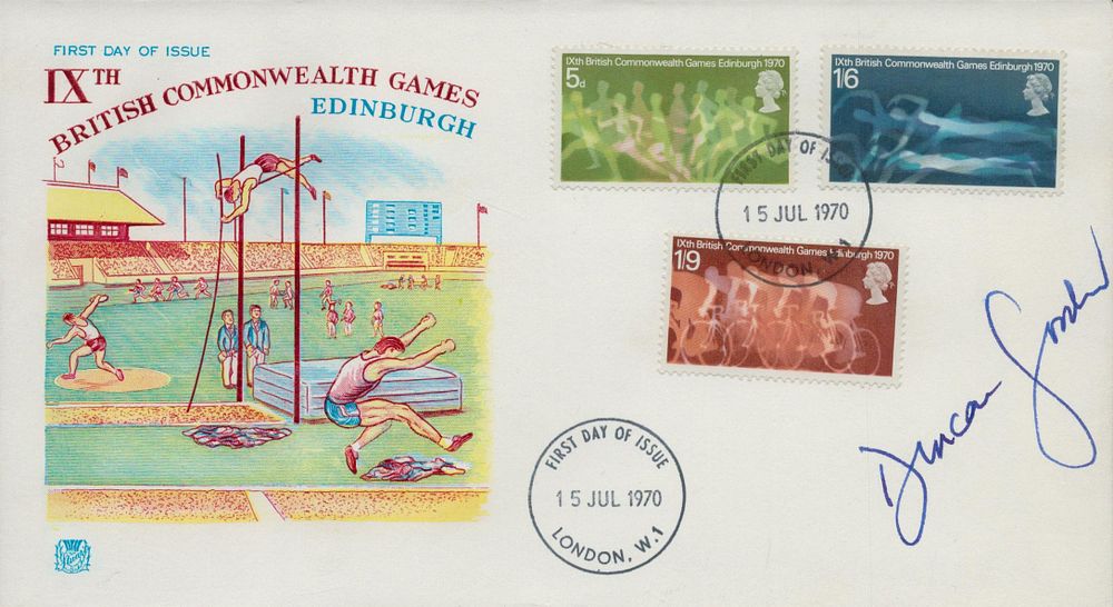 Lot 680: Duncan Goodhew signed IXth British Commonwealth Games Edinburgh...