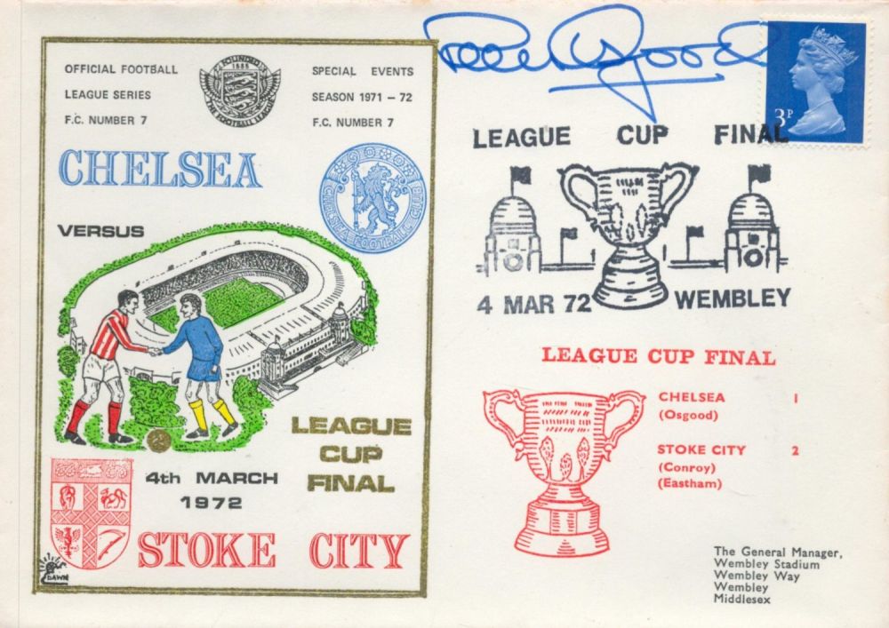 Lot 782: Chelsea V Stoke City 1972 Dawn Football First...