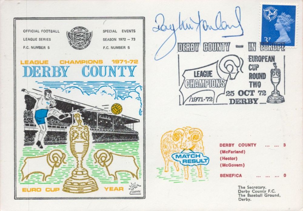 Lot 787: Derby County V Benfica 1972 Dawn Football First...
