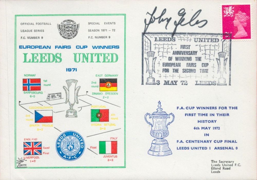 Lot 793: Leeds United V Arsenal 1972 Dawn Football First...