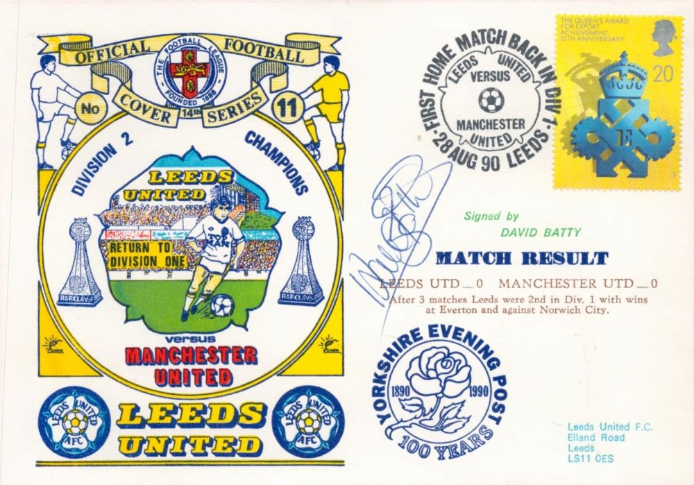 Lot 795: Leeds United V Manchester United 1990 Dawn Football...