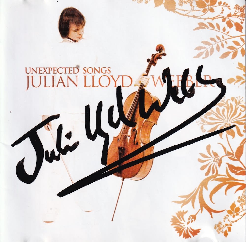 Lot 124: Julian Lloyd Webber, Musician and Cellist, Signed CD...