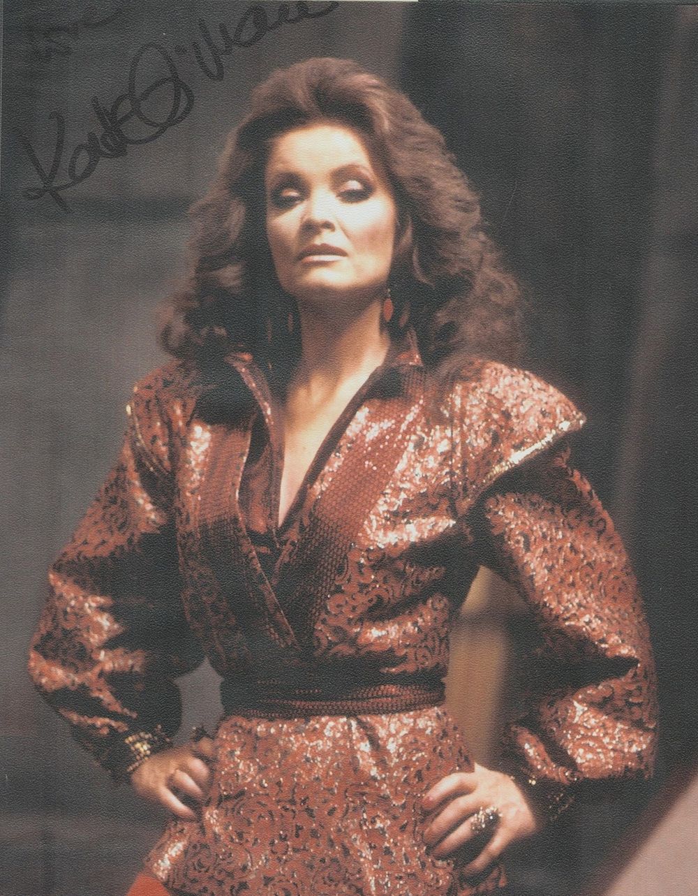 Lot 690: Kate O'Mara signed 10x8 inch colour photo. Good...