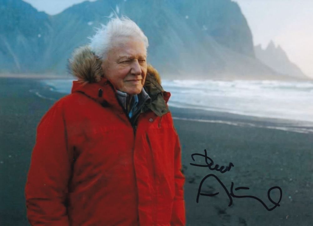 Lot 142: David Attenborough, Natural Historian and Film Maker, 7x5...
