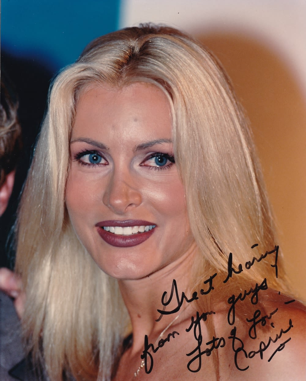 Lot 257: Caprice, Model, Actress and Singer, 10x8 inch Signed...