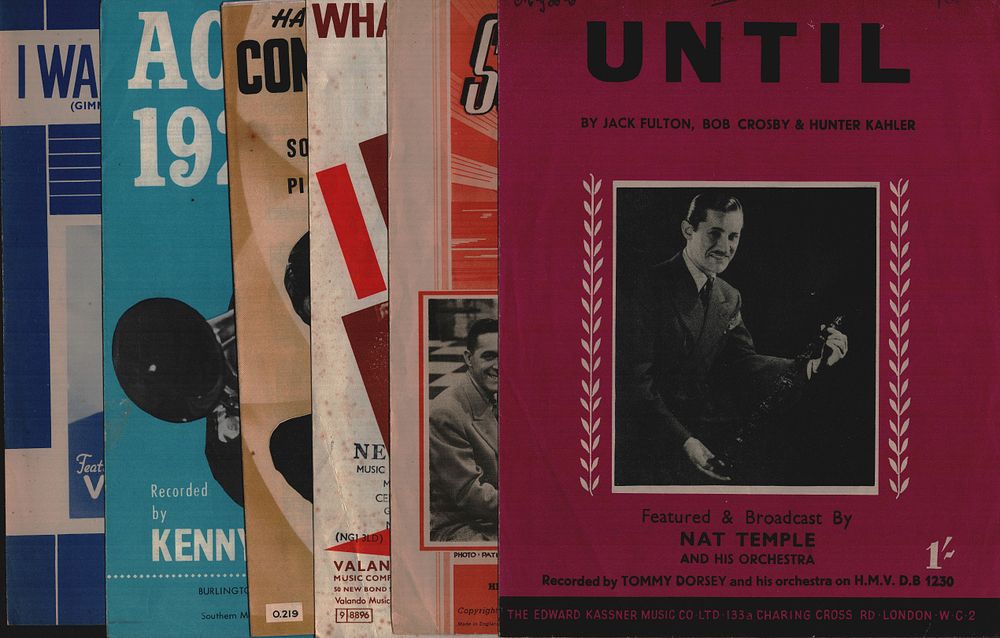 Lot 200: Sheet Music x 6 title:- UNTIL by Jack...
