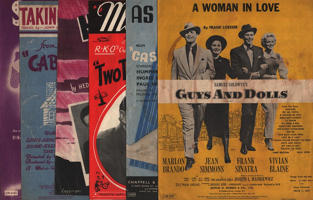 Lot 203: Sheet Music x 6 title:- A Women in...