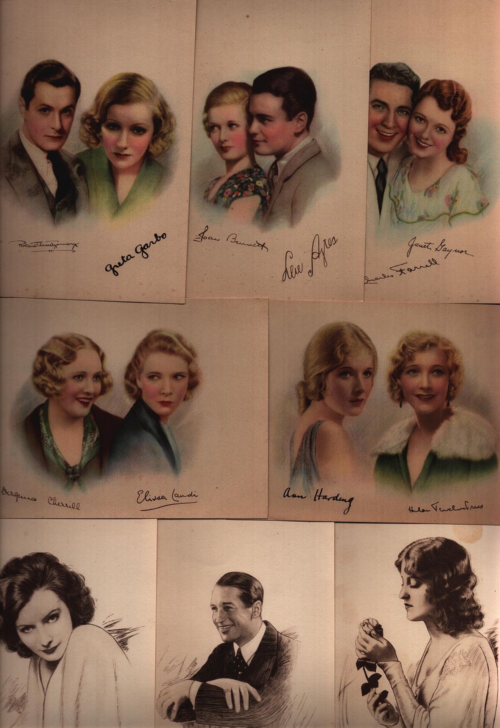 Lot 226: Vintage Portrait. 5 x colour Prints 7x5 inch...