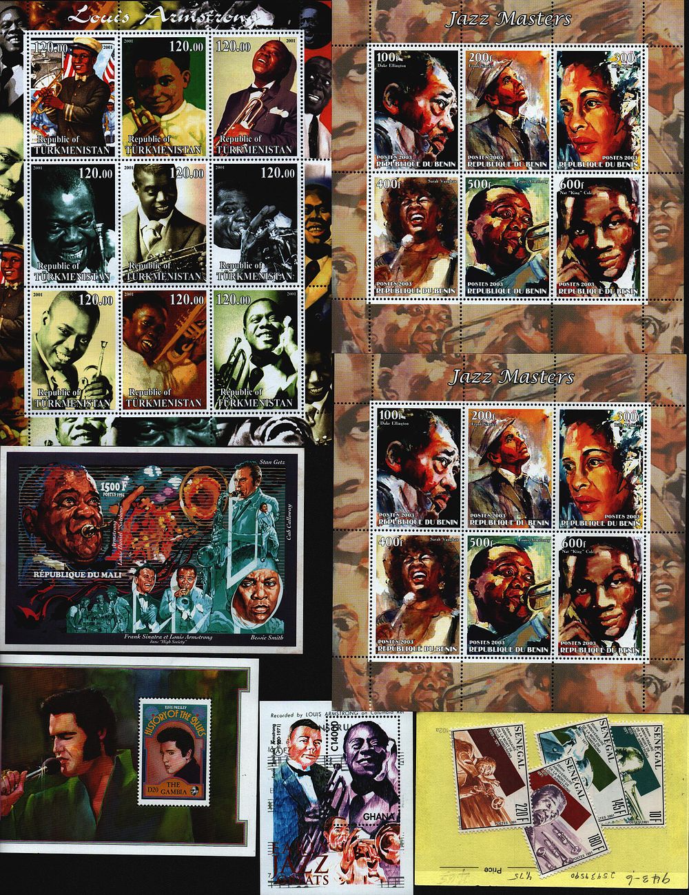 Lot 228: Mint Stamps/Mint Stamps Sheets 25+ Stamps Collection. Jazz...
